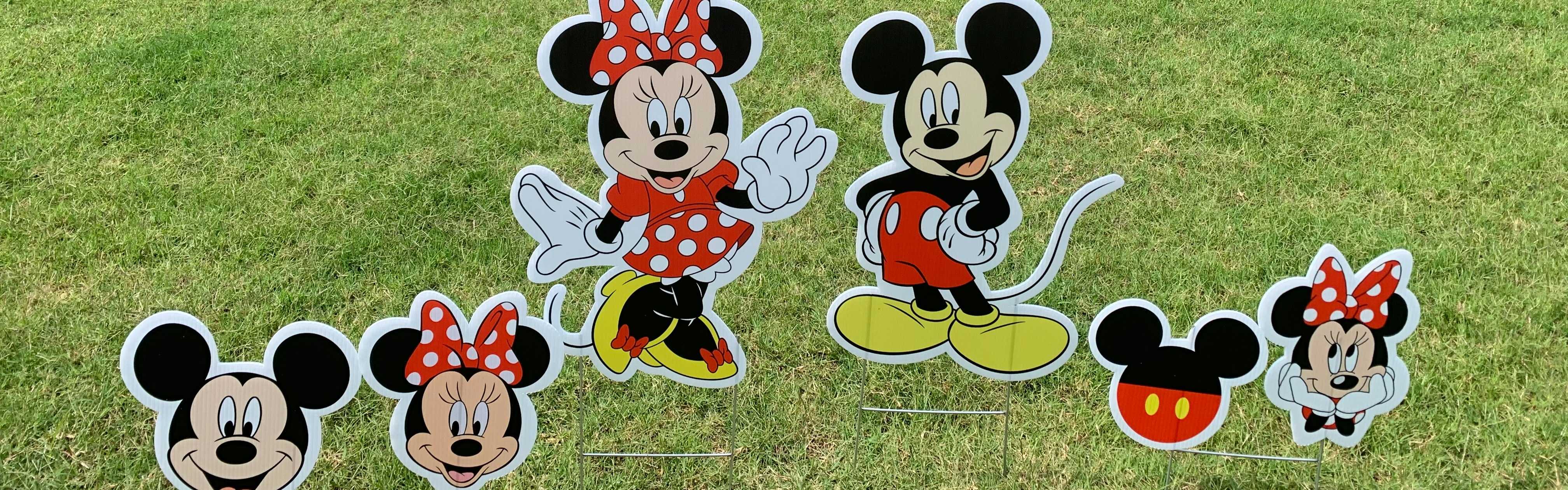 Yard card sign collection mickey minnie 