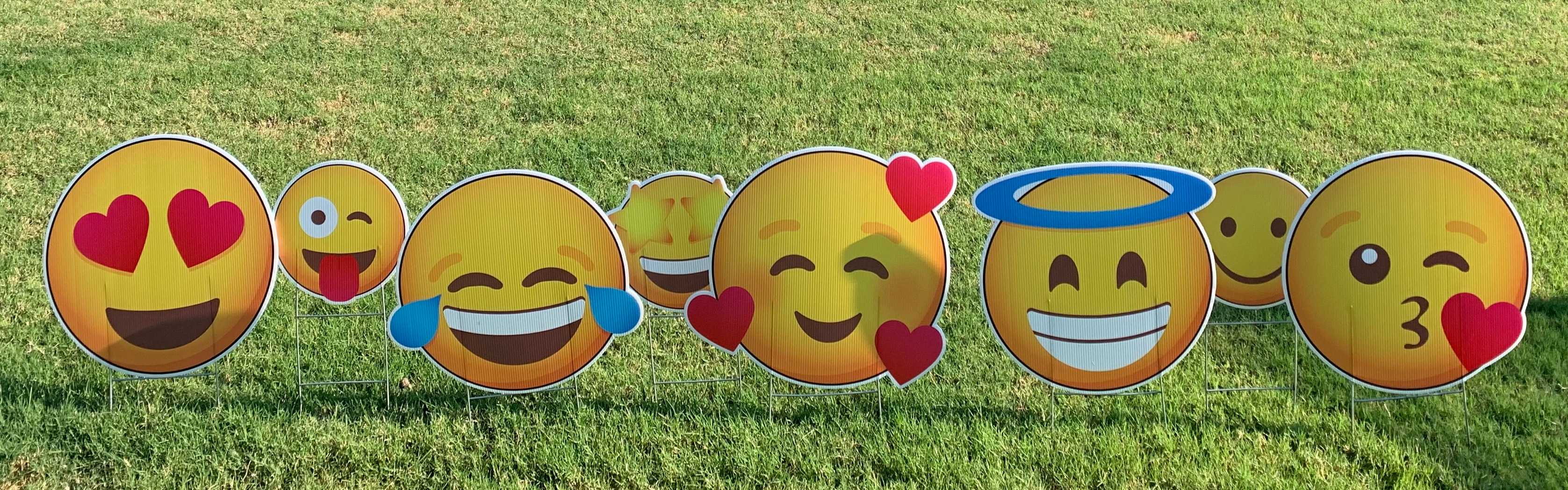 Yard card sign collection emoji 