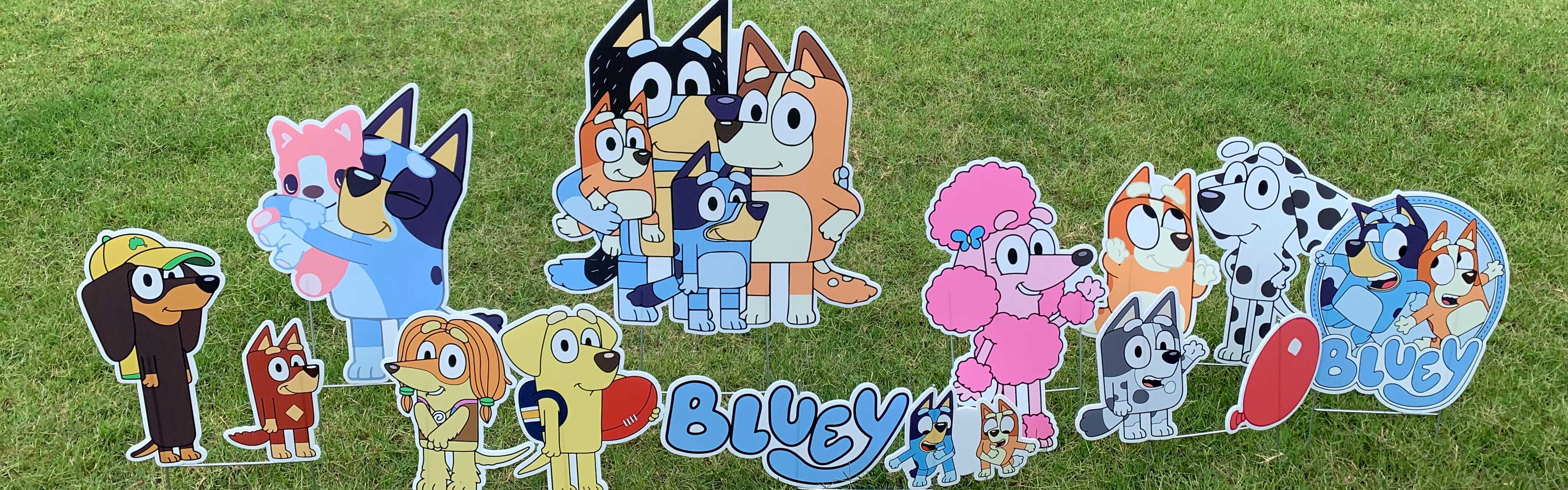 Yard card sign collection bluey 