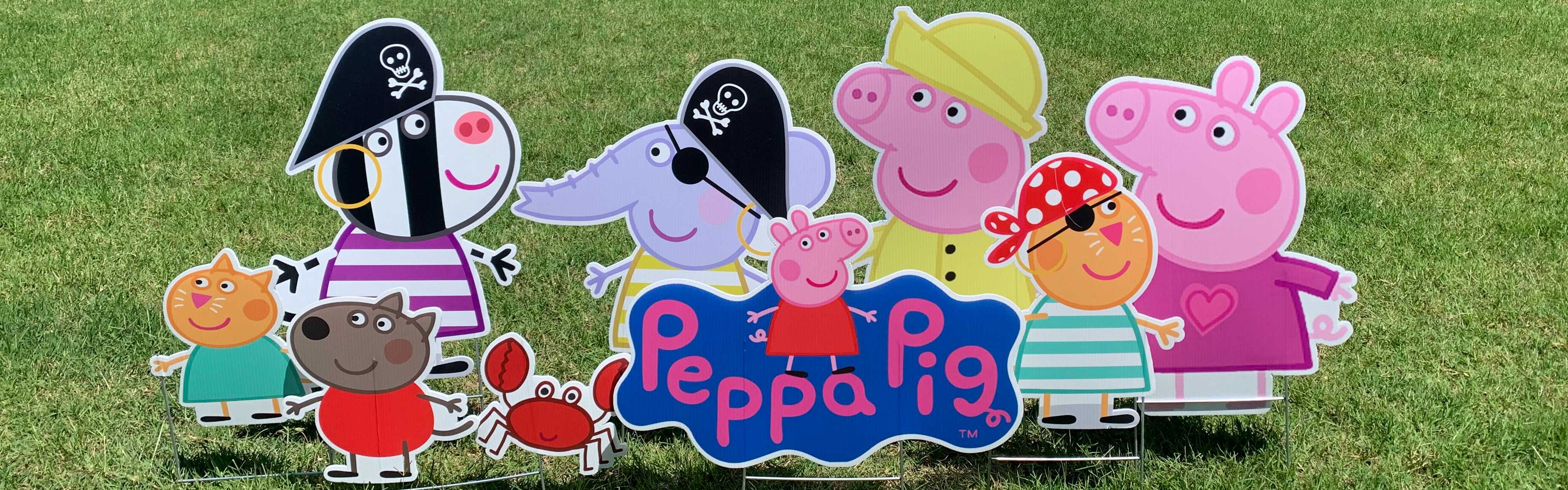 Yard card sign collection peppa pig 